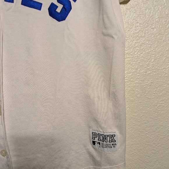 pink Victoria Secret White Cubbies Button-Up Shirt Pre-owned Size Large - Picture 4 of 7